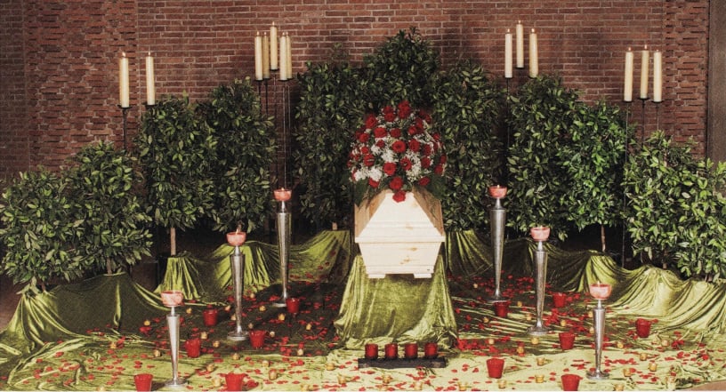 Hallendekoration Sarg